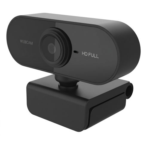 Webcam Full Hd 1080p Microfone Visão Computador Câmera Cor Preto