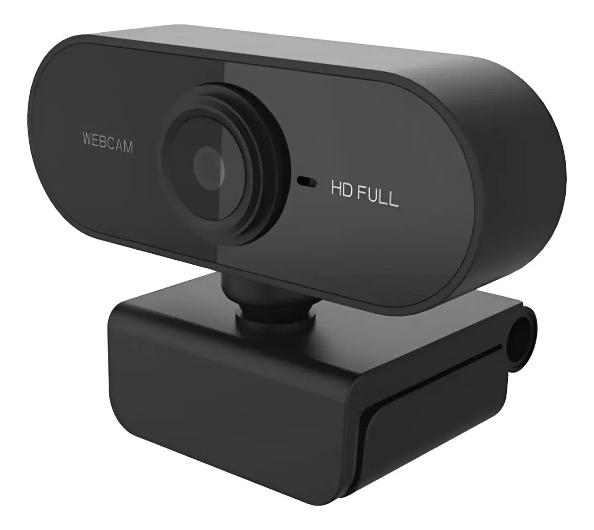 Webcam Full Hd 1080p Microfone Visão Computador Câmera Cor Preto